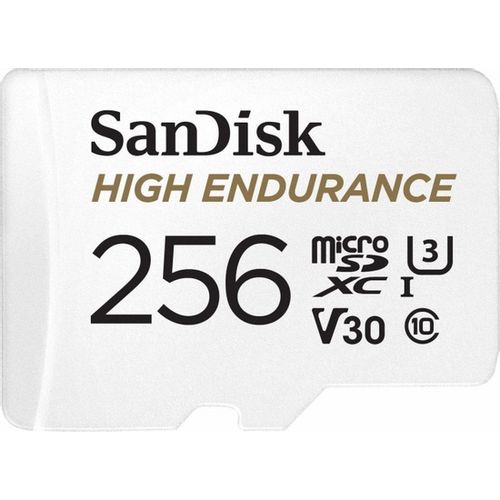 SanDisk High Endurance video microSDHC 256GB + SD Adapter Full HD / 4K video, do 100/40 MB/s C10, U3, V30 slika 4