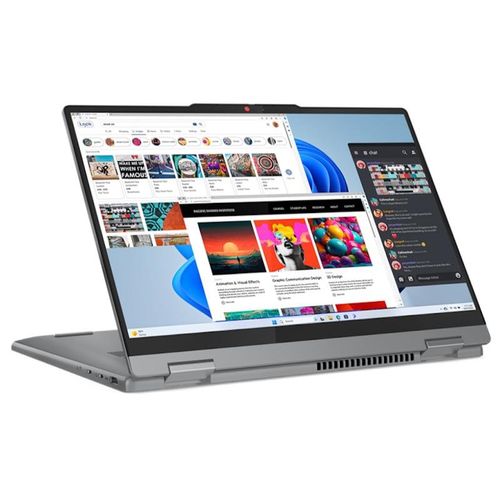 Lenovo 83DT002LYA IdeaPad 5 2-in-1 14IRU9 (Luna Grey, Aluminium Top) 10-Core 7 150U 5.4GHz/12MB 16GB 1TB-NVMe 14" WUXGA (1920x1200) TOUCH IPS 300n GL DigitalPen 1080p Intel-Graphics WiFi A/X Backlite HDMI USB-C/DP SD TPM BT5.3 Batt-57Wh FPR DOS slika 4