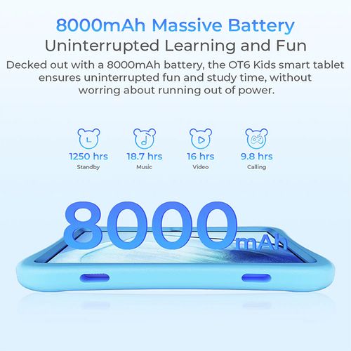 Oukitel OT6 green sa kids blue futrolom Tablet za decu 10.1/16GB/64GB/8000mAh/BT/wifi6/Android13 slika 2