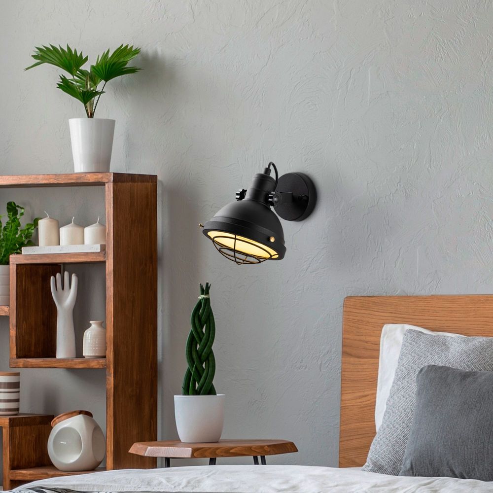 Zidna Lampa Spoly - 13803, boje: Crna slika 2