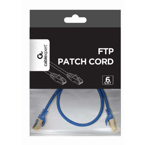 PP6-0.5M/B Gembird Mrezni kabl, CAT6 FTP Patch cord 0.5m blue slika 3