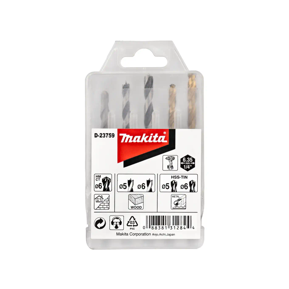 Makita - 5-dijelni set burgija D-23759 slika 1