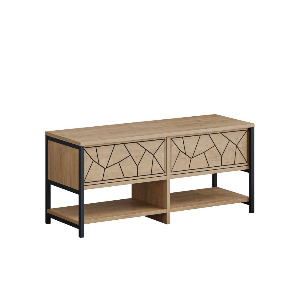 Ormar za cipele "Inola Shoe Bench" - boje: safir i hrast slika 5