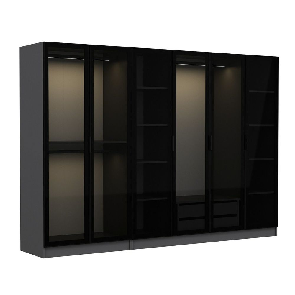 Kale - 6653 Anthracite Crna Garderober slika 7