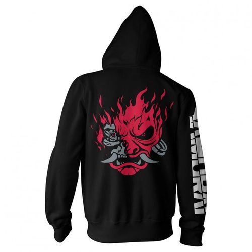 JINX Cyberpunk 2077 Najveći Obožavatelj Crna Zip-Up Hoodie Velika slika 2