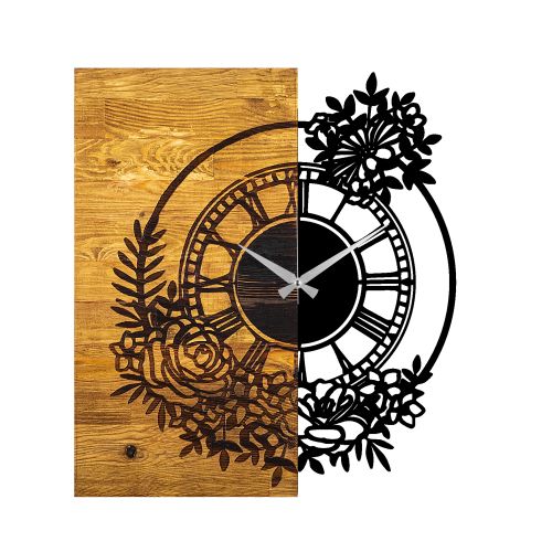 Wallity Ukrasni drveni zidni sat, Wooden Clock 14 slika 5