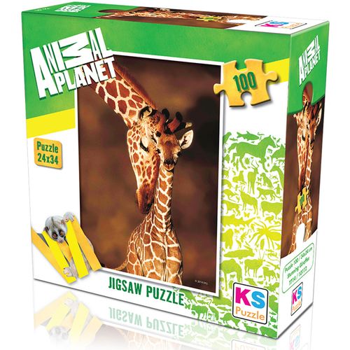 KS Games Puzzle 100 delova Animal Planet žirafa slika 1