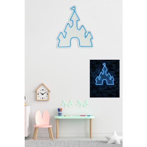 Wallity Ukrasna plastična LED rasvjeta, Castle - Blue slika 3