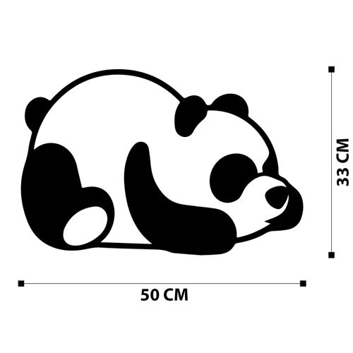 Wallity Metalna zidna dekoracija Panda Metal Decor slika 6