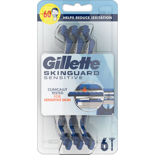 Gillette jednokratni brijači Skinguard sensitive 6 kom slika 1