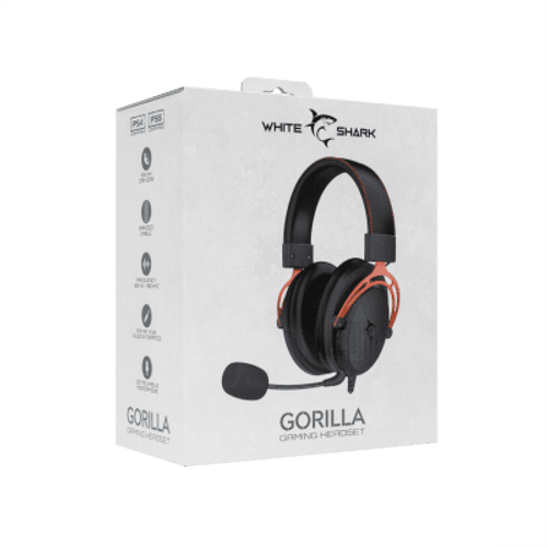 White Shark GH 2341 GORILLA, Headset Crno/Crvene slika 5