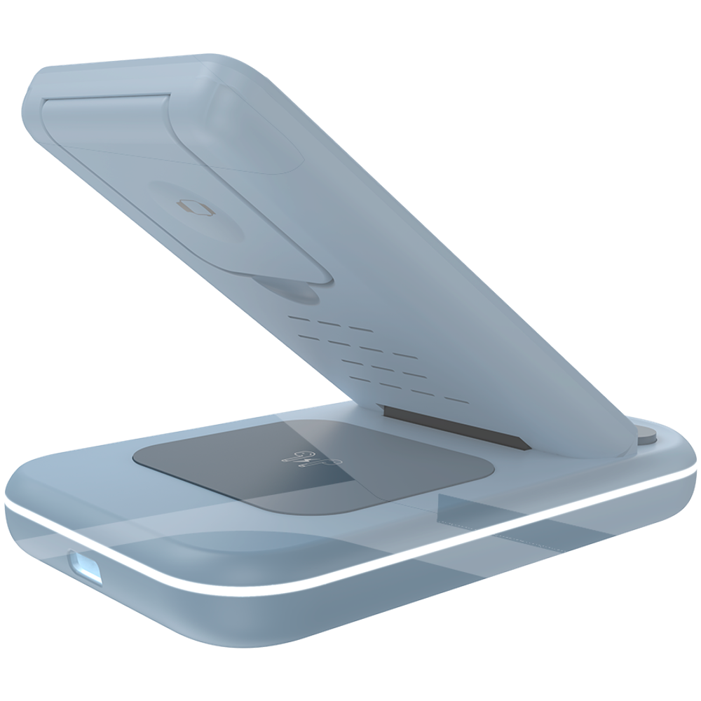 CANYON wireless charger WS-304 15W 3in1 Blue slika 5