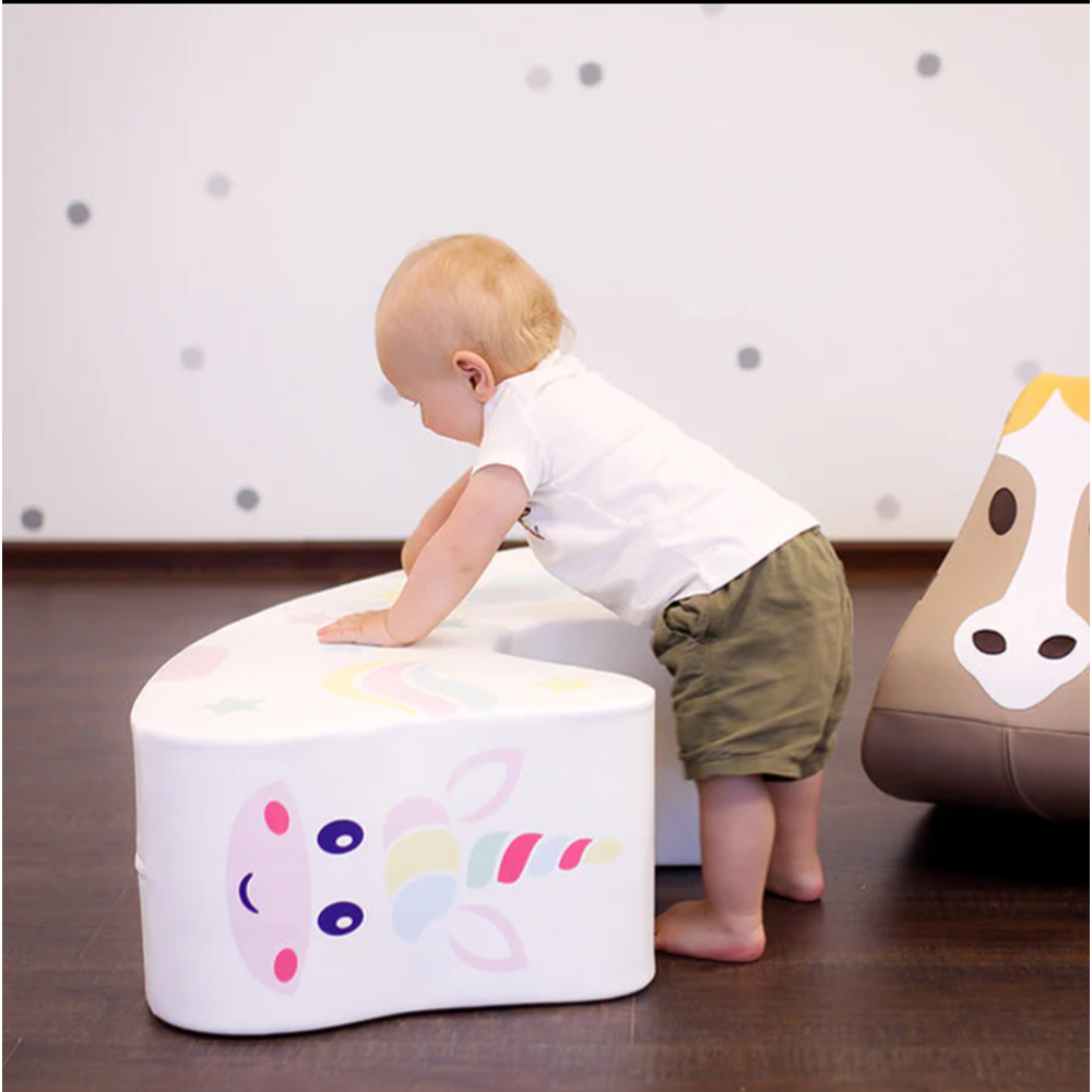 IGLU Soft Play Ljuljačka JEDNOROG - Bijeli slika 5