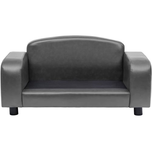 Sofa za pse siva 80 x 50 x 40 cm od umjetne kože slika 44