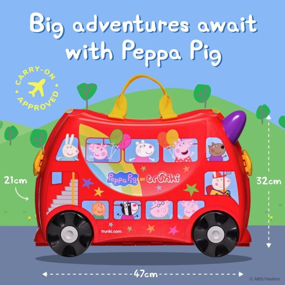 Trunki Dječiji kofer Peppa Pig Party Bus 3u1 slika 2