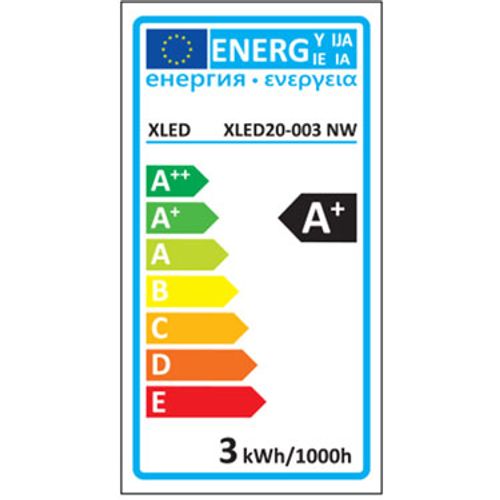 XLED URW-3W Ugradni okrugli LED panel 4000K,225Lm,Fi85-64mm slika 2