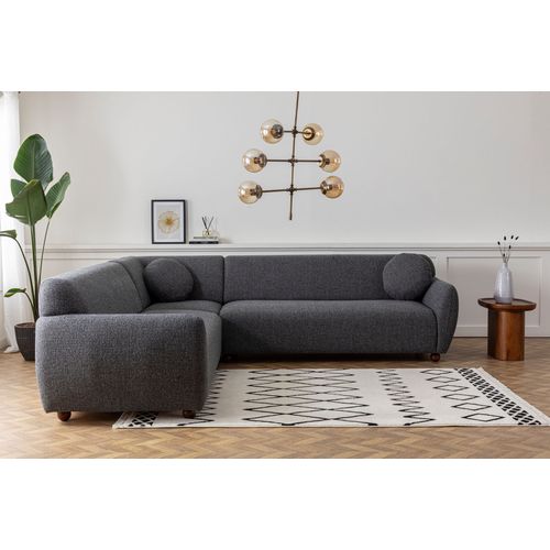 Atelier Del Sofa Kutna garnitura EDDY, tamno siva, Eddy Corner 2 (3L-C-3R) - Dark Grey slika 8