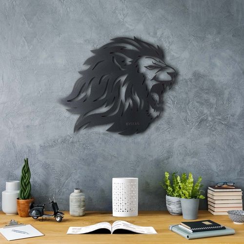 Wallity Metalna zidna dekoracija, Roar Lion slika 1