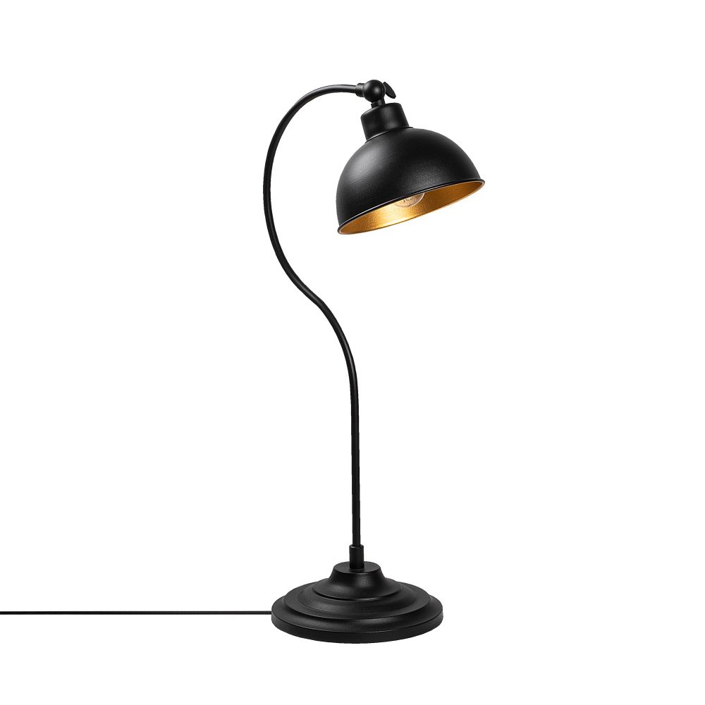 Konika - 12262 Crna i Zlatna Stolna Lampa slika 6