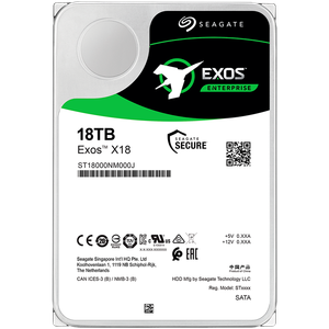 SEAGATE HDD Server Exos X18 18TB 3.5'' SATA 6Gb/s 7200rpm