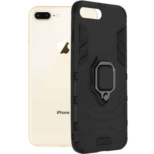 Techsuit - Silicone Shield zaštitna maska za iPhone 7 Plus / 8 Plus - crna slika 1