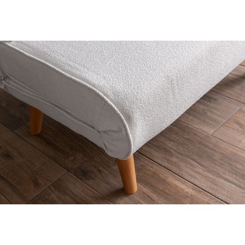 Folde Single - Teddy Fabric - Cream Cream 1-Seat Sofa-Bed slika 4