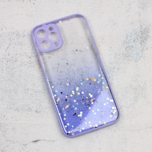 Maska Frame Glitter za iPhone 12 Pro 6.1 ljubicasta slika 1