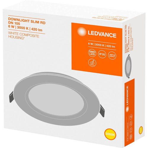 LEDVANCE 4058075078970 DOWNLIGHT SLIM ROUND (EU) LED ugradna svjetiljka   LED LED fiksno ugrađena 6 W bijela slika 2