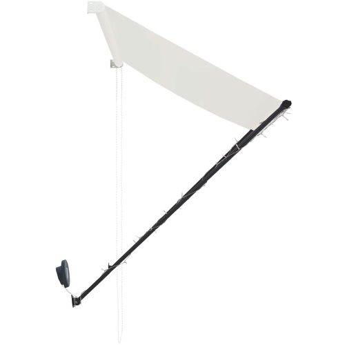 Tenda na uvlačenje s LED svjetlima 200 x 150 cm krem slika 6