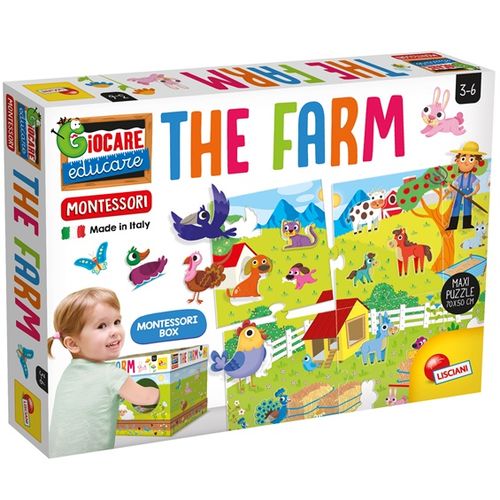 Ls montessori maxi puzzle farma slika 10