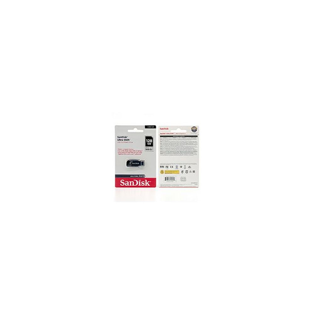 SANDISK USB 3.2 FLASH DRIVE ULTRA SHIFT 100MB/s 128GB slika 2