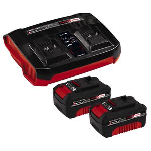 EINHELL Accessory 4.0 Ah & Twincharger Kit (2x4.0 Ah baterije + Twincharger) Power X-Change 2x 18V