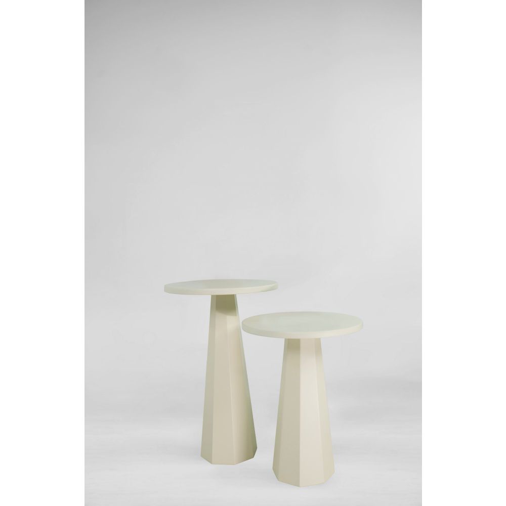 Set bočnih stolova "Lilyum (57 + 47)" - boja: Krem slika 4