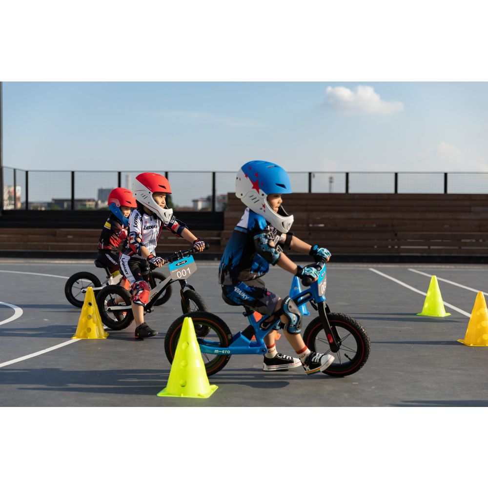 Micro Dječija kaciga Racing, Bijela/Plava slika 4