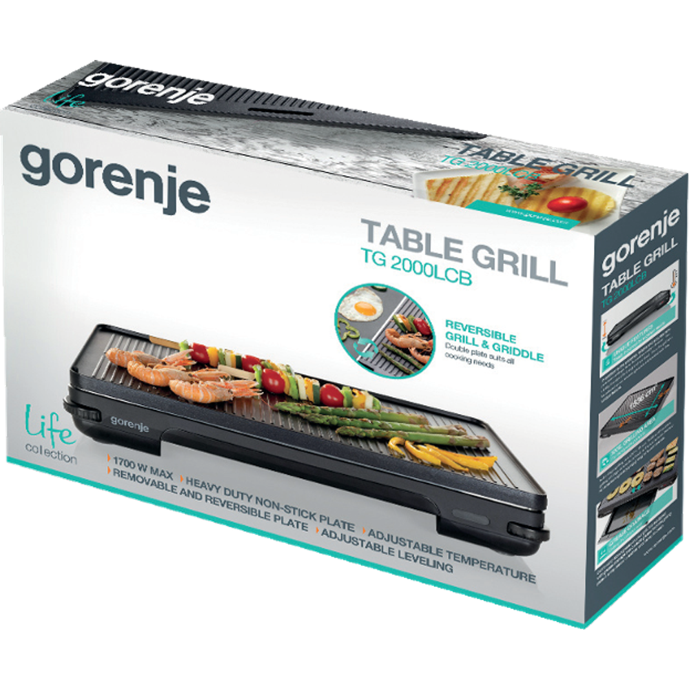 Gorenje Roštilj TG2LCB / 18 W 49 x 9 cm slika 2