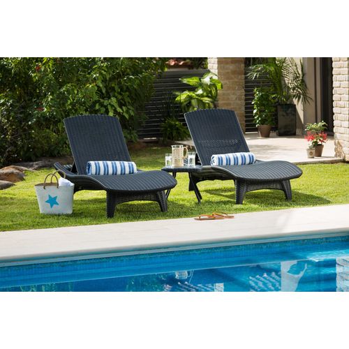 Keter Pacific Patio set ležaljki sa stolićem - Sivi slika 4