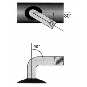 Zračnica Impac 180/200x50/7 x 1 3/4" s kutnim ventilom 45°