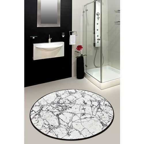 Marble (140 cm) - White Multicolor Bathmat slika 1