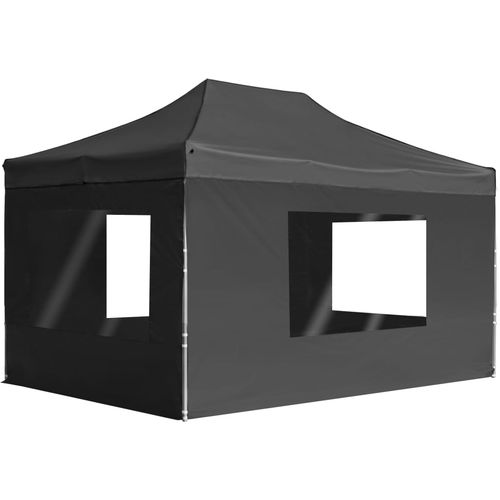 Profesionalni sklopivi šator za zabave 4,5 x 3 m antracit slika 1