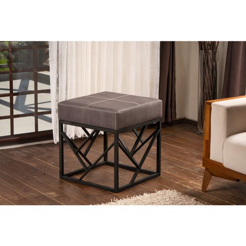 Koza Metal Ayaklı - Anthracite Anthracite Pouffe slika 1