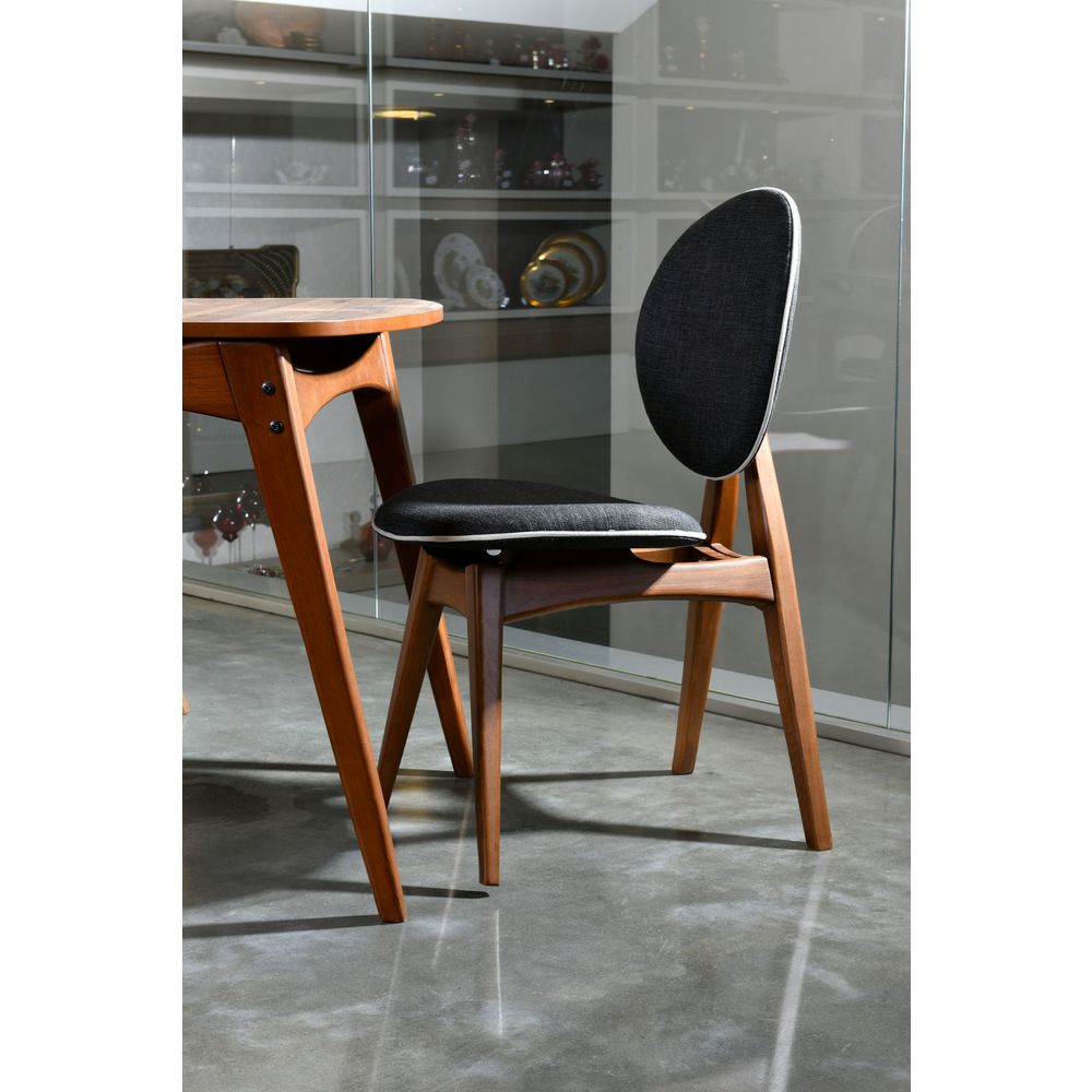 Touch Wooden - Set Stola i Stolica u Antracit Orahu (5 Komada) slika 4