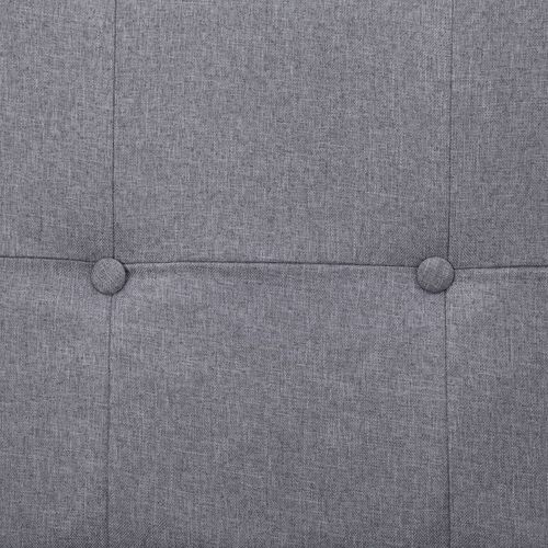282217 Sofa Bed with Armrest Light Grey Polyester slika 4