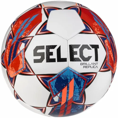 Select Brillant Replica V23 unisex nogometna lopta wht-red slika 2