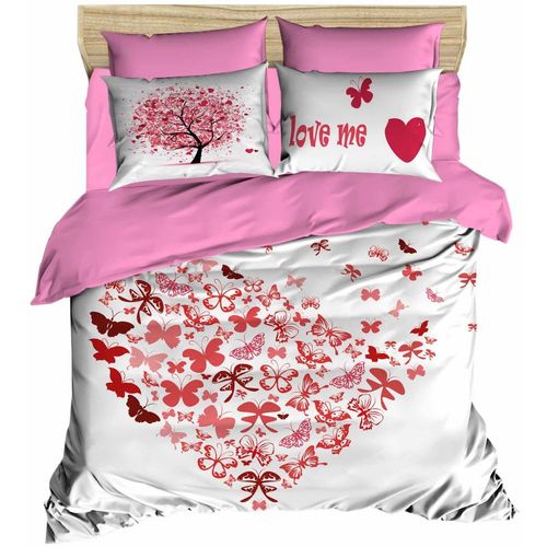 187 White
Pink
Red Double Duvet Cover Set slika 1