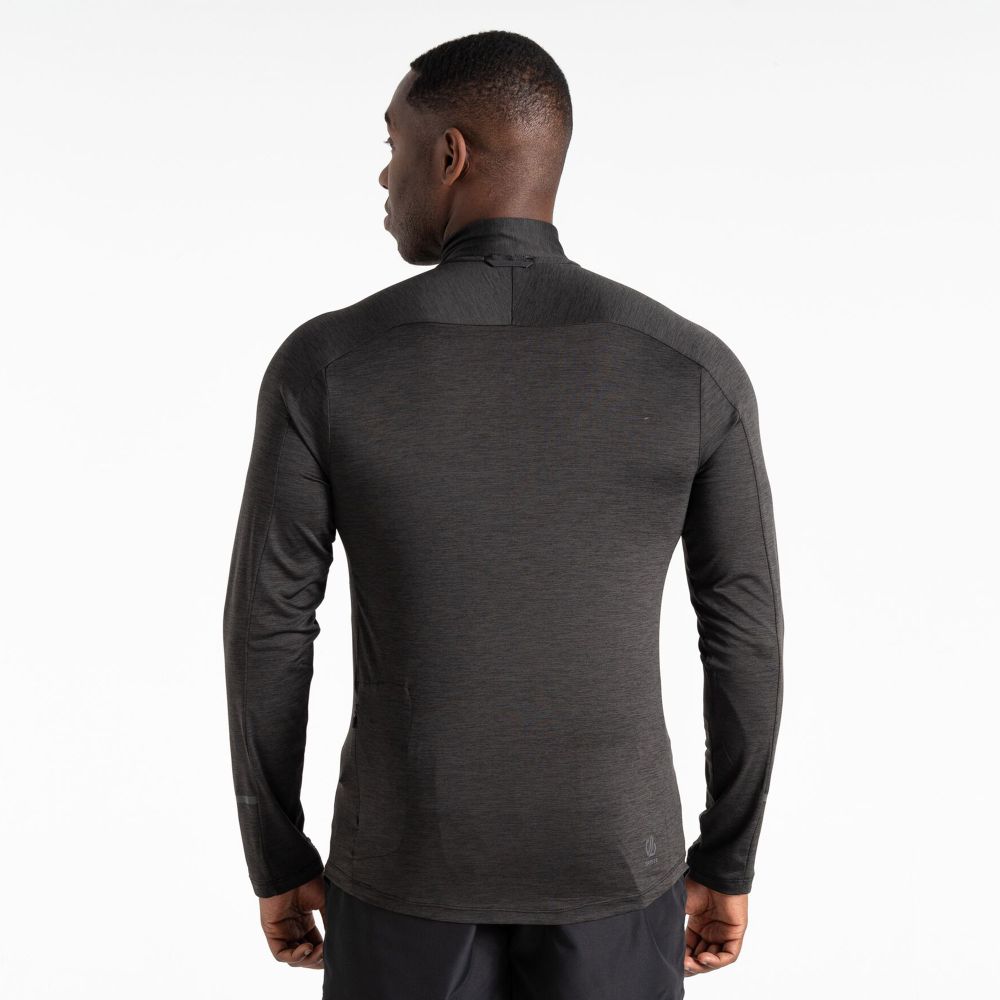 Dare2B Muška majica Power Up II Lightweight Jersey, Black Marl slika 2