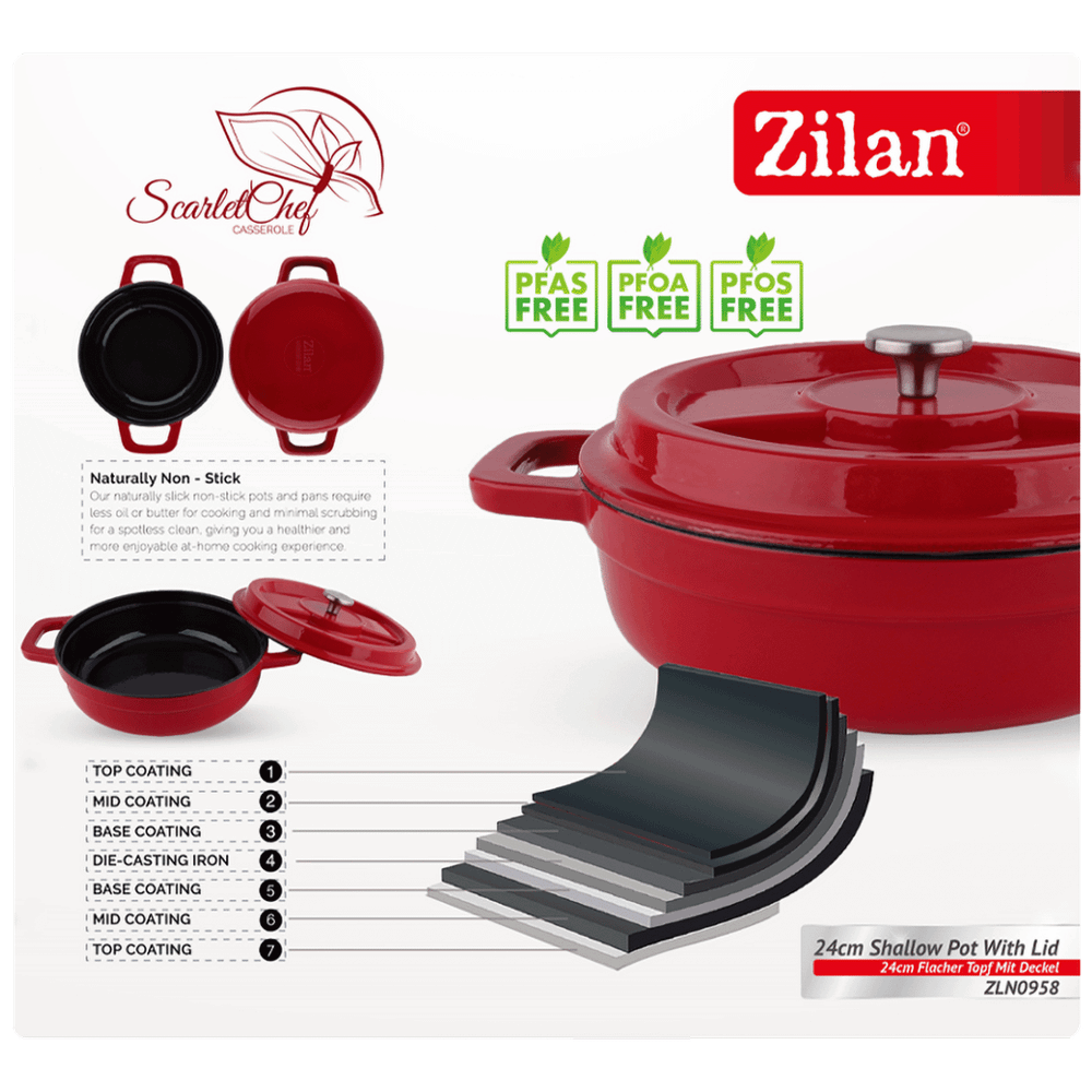 Zilan Kaserola sa poklopcem, 24 cm - ZLN0958 slika 4