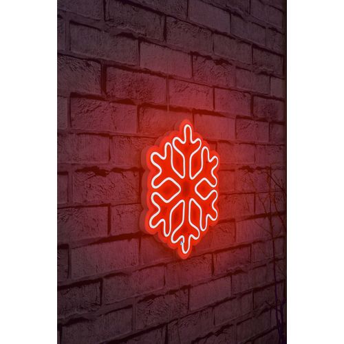 Wallity Ukrasna plastična LED rasvjeta, Snowflake - Red slika 10