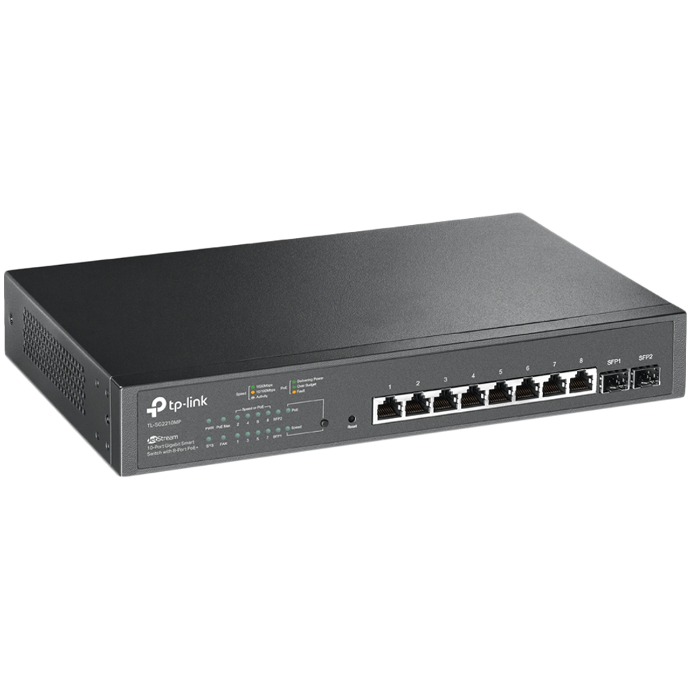 TP-Link SG2210MP Omada 10-Port Gigabit Pametan Prekidač s 8-Port PoE+ slika 2