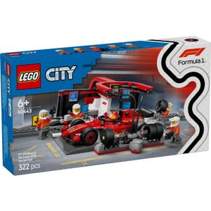LEGO 60443 Boks i posada za F1® sa autom Ferrari