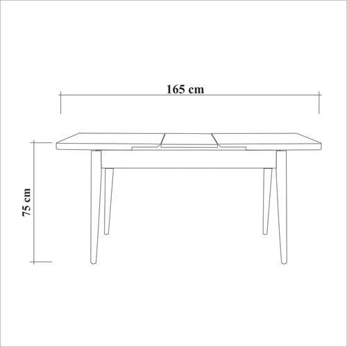 Hanah Home Vina 1053 - Antracit, Atlantski Bor
Antracit ProÅ¡irivi Trpezarijski Sto i Set Stolica (4 Dela) slika 11